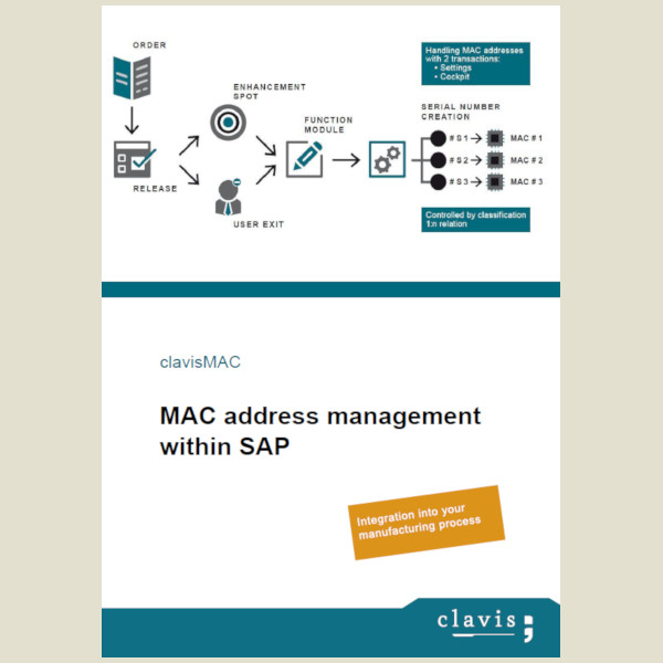 Symbol image serial numbers and MAC addresses