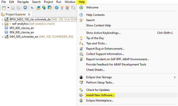 Screenshot ABAP-Cleaner Installation