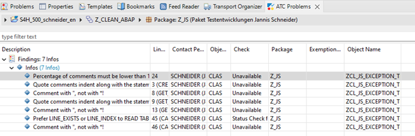 Screenshot Eclipse Ergebnis